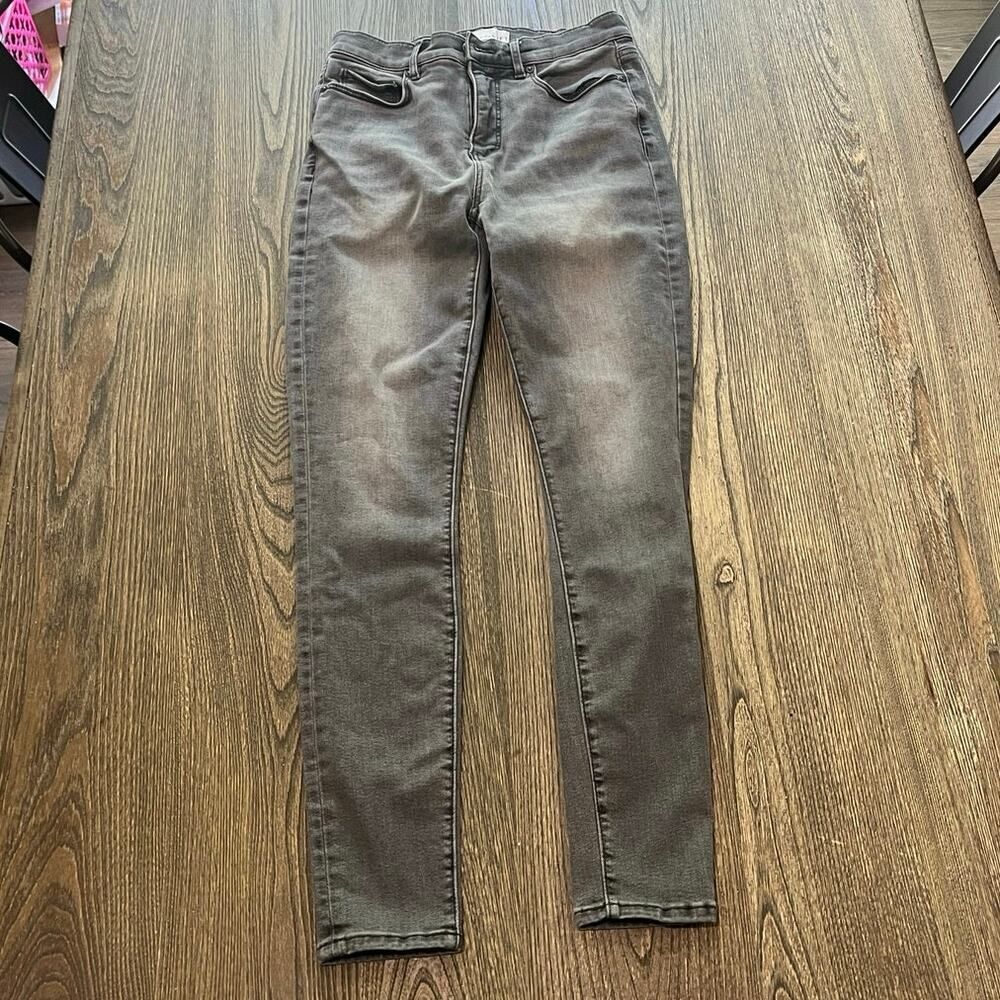 LOFT Womens The Jegging Jeans High Rise Denim Stretch Cotton Blend Gray Sz 27/4